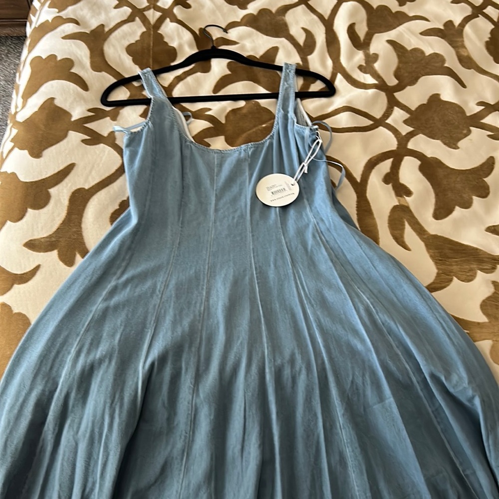 Staud light blue dress
